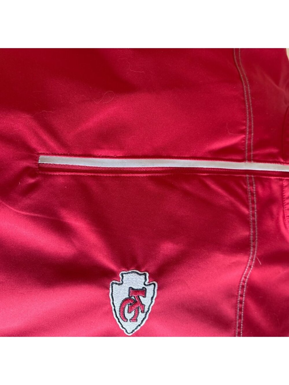 Kansas City Chiefs Cutter & Buck Red Half-Zip Pullover Jacket Mens Polyester Emb - Picture 4 of 12
